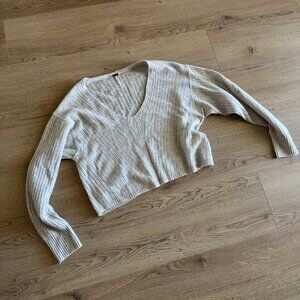 Free People Cashmere cropped sweater